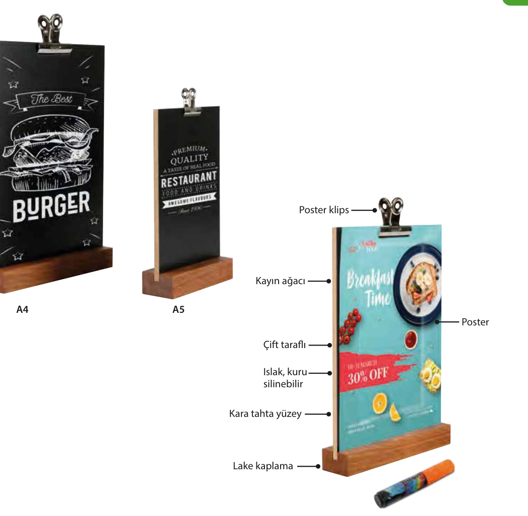 Ahşap Clip Board ürün detayları