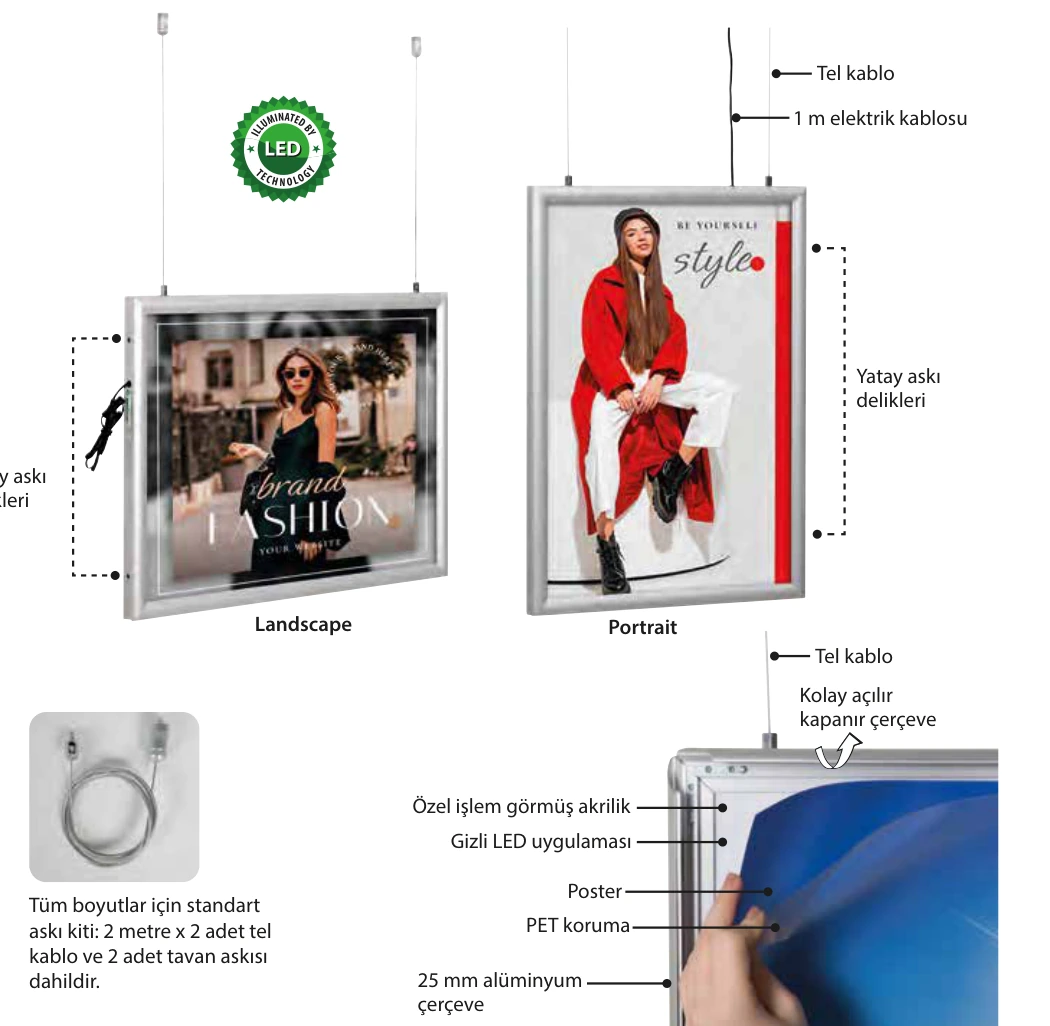 Best Buy Led Box Çift Taraflı 25 mm ürün detayları