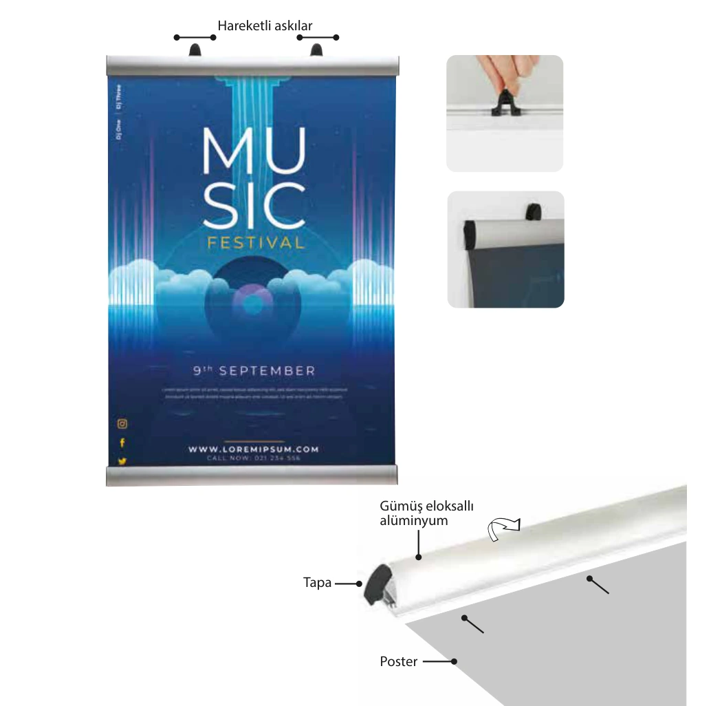Poster Clamp Set ürün detayları