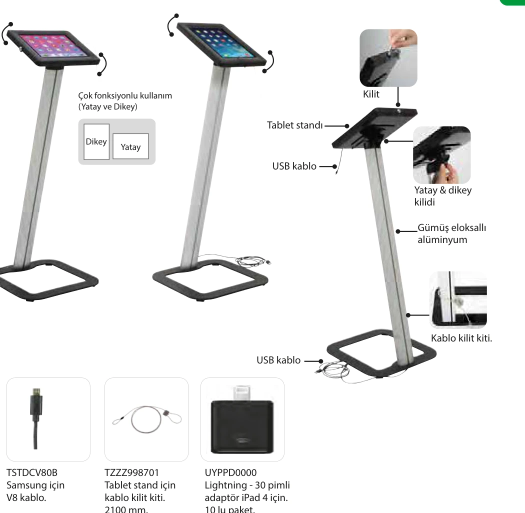 Universal Novel Tablet Stant ürün detayları
