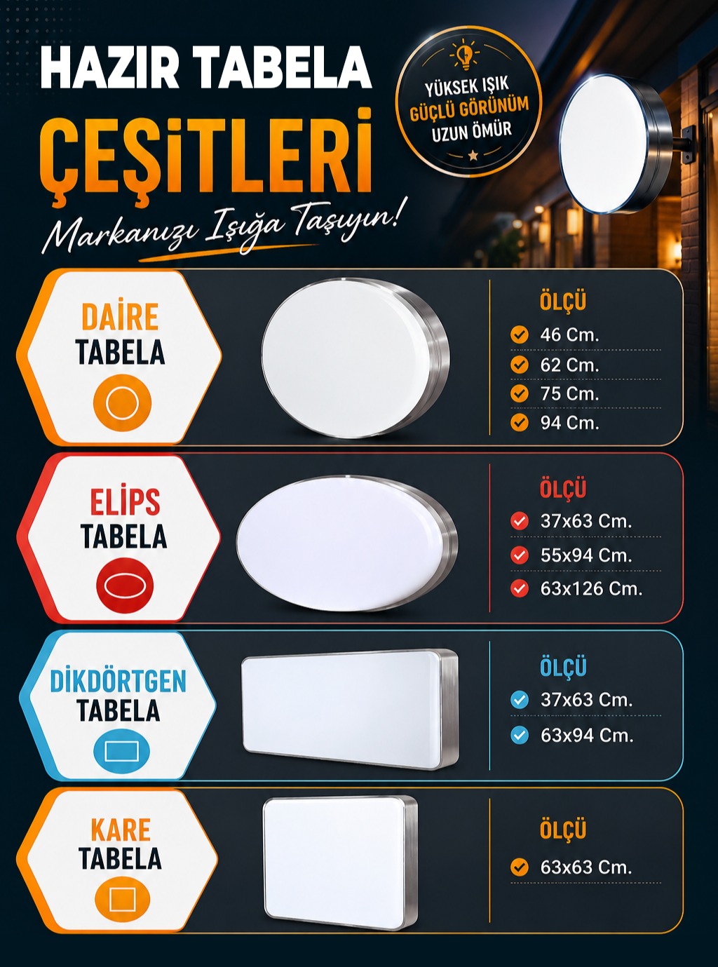💡 HAZIR TABELA ÇEŞİTLERİ İşletmenizin görünürlüğünü artırmak için hızlı, pratik ve etkili bir çözüm arıyorsanı…