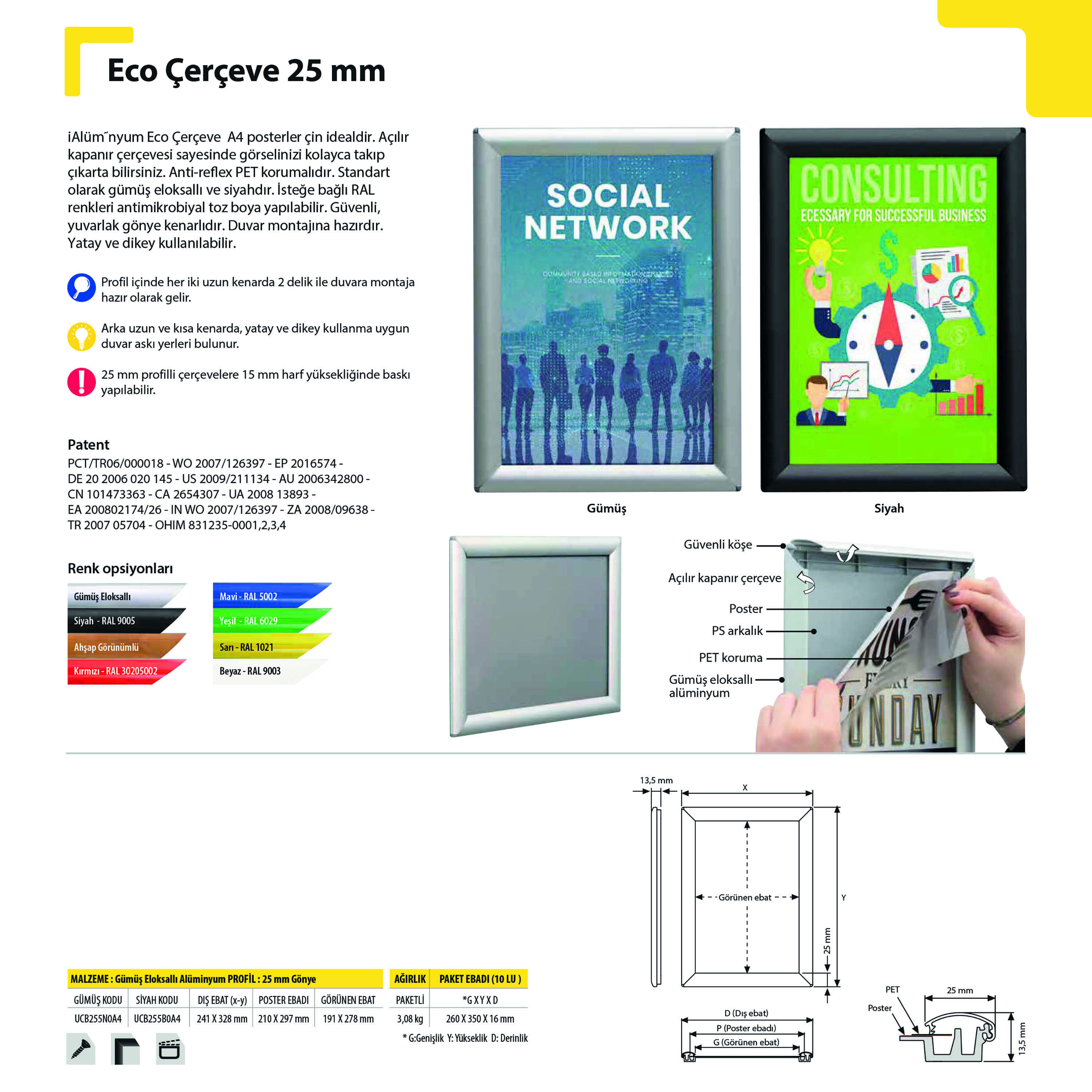 Eco Çerçeve 25 mm