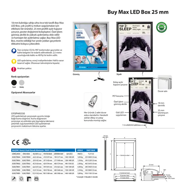 Buy Max LED Box 25 mm