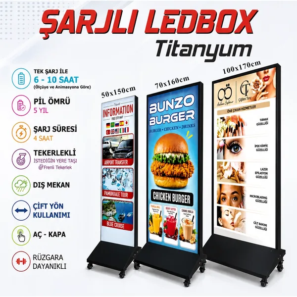Şarjlı Ledbox