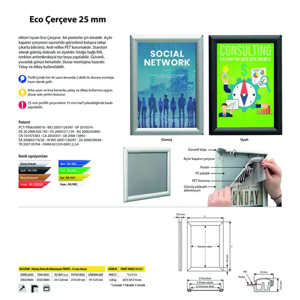 Eco Çerçeve 25 mm