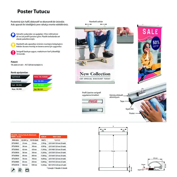 Poster Tutucu Askı Profili